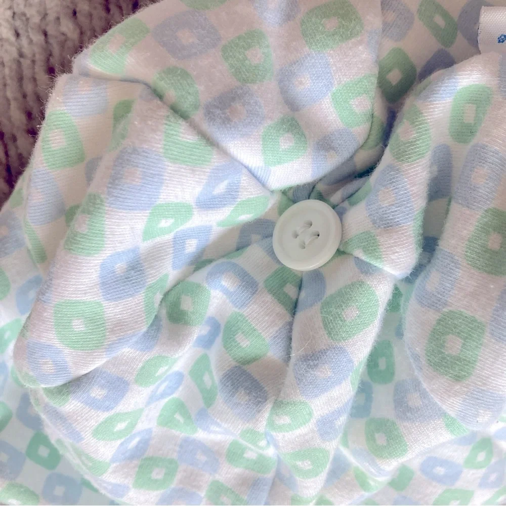 Marimekko Infant Sun Hat Cotton Geometric Print‎ Tie Strap